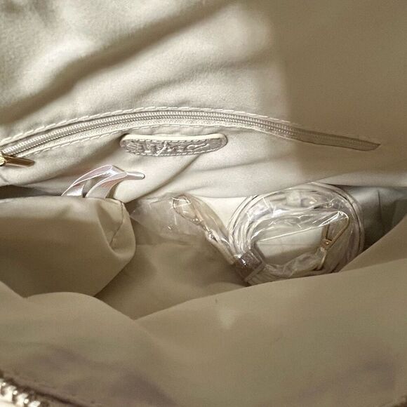 NWOT I M Heart Handbag Women's 15"x 10" Multicolor Floral Vinyl Croc Embossed - Picture 10 of 14